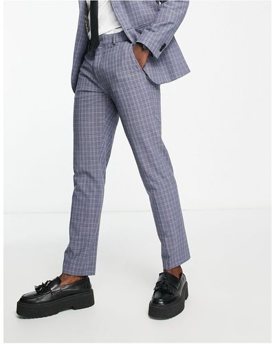 SELECTED Slim Fit Suit Trousers - Blue