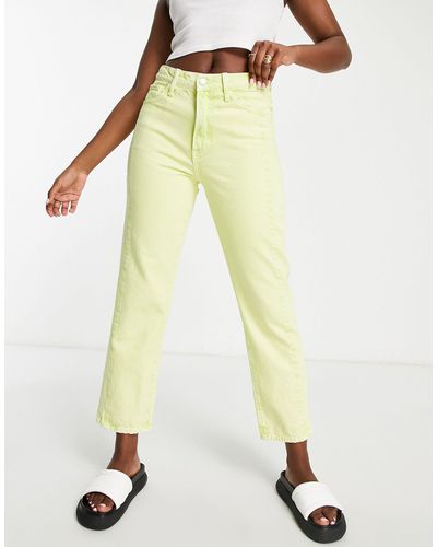 Mango Straight Leg Jeans - Green