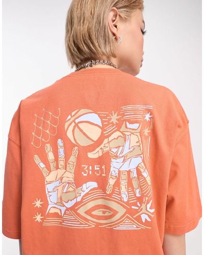 Nike Oversized Back Print T-shirt - Orange