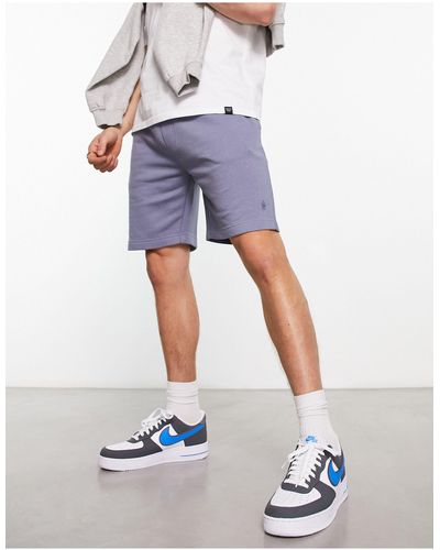 French Connection Jersey Short - Blauw