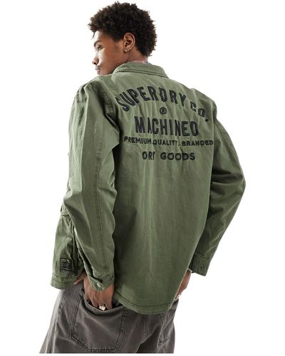 Superdry Military Long Sleeve Shirt - Green