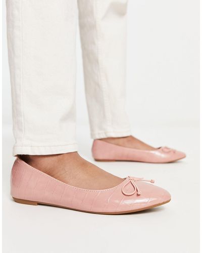 Truffle Collection Easy Ballet Flats - Pink