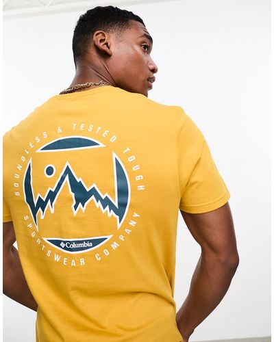 Columbia Camiseta amarilla brice creek exclusiva en asos - Naranja