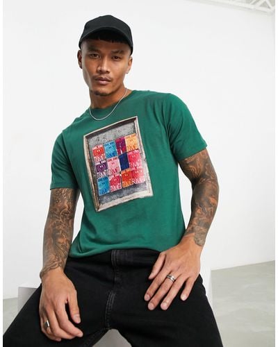 Wesc T-shirt Met Print - Groen