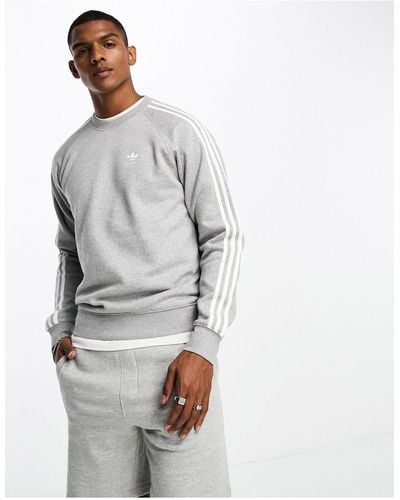 adidas Originals Adicolor Three Stripe Sweatshirt - White