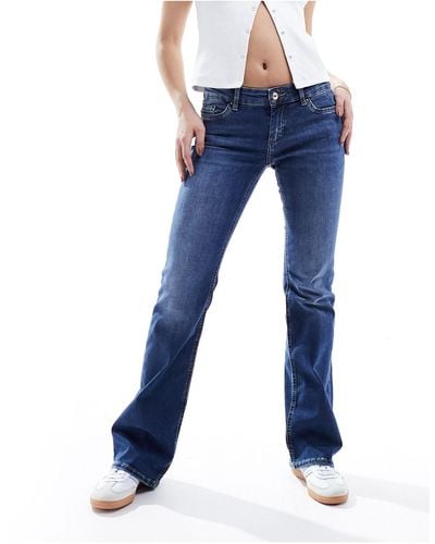 ONLY Blush Low Rise Flared Jeans - Blue