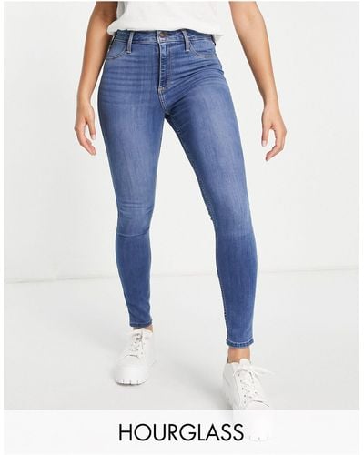Hollister – curvy – eng geschnittene jeans - Blau
