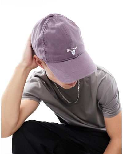 Barbour Small Logo Cap - Purple