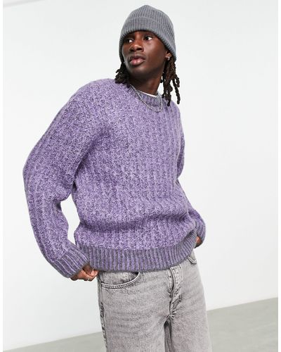 ASOS Oversized Knitted Sweater - Purple