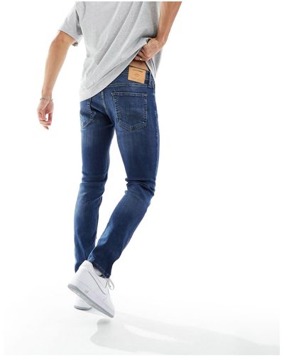 Jack & Jones Intelligence – liam – eng geschnittene stretch-jeans - Weiß