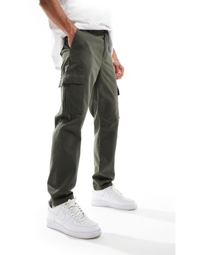 New Look Pantaloni cargo kaki - Verde