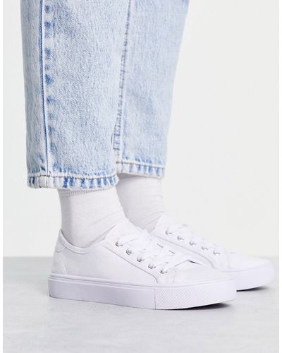 ASOS Dizzy - sneakers stringate bianche - Bianco