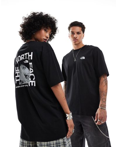 The North Face – half dome – oversize-t-shirt - Schwarz