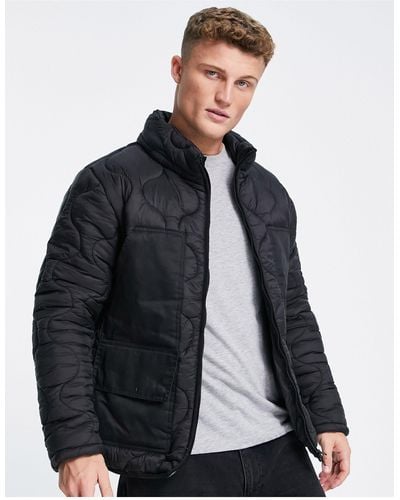 Le Breve Quilted Puffer - Blue