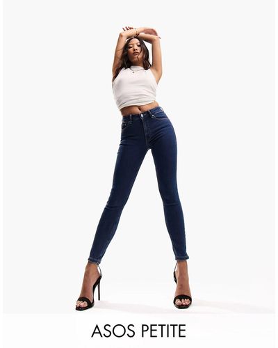 ASOS Asos design petite - jeans skinny medio - Blu