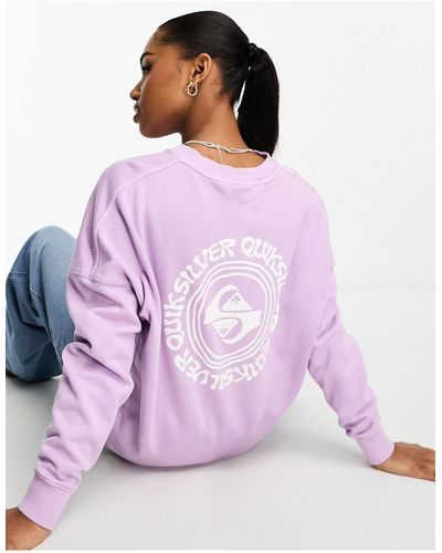 Quiksilver – oversize-sweatshirt - Pink
