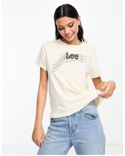 Lee Jeans Lee Bold Logo Tee - White