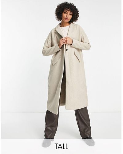 ONLY Longline Tailored Coat - Natural