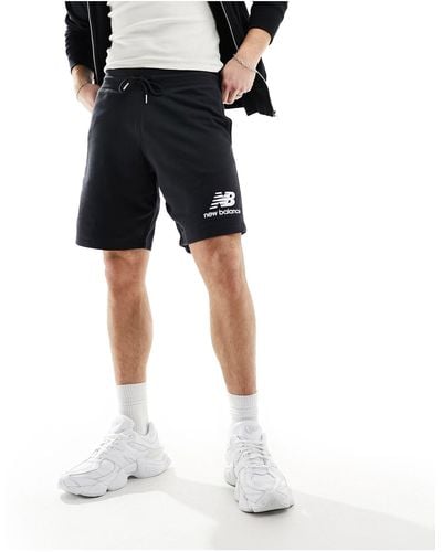 New Balance Active Track Shorts With Logo - Black