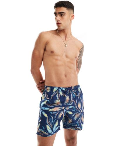 Speedo Digital Printed Leisure 16"" Swim Shorts - Blue