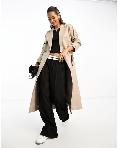 River Island Classic Trench Coat - White