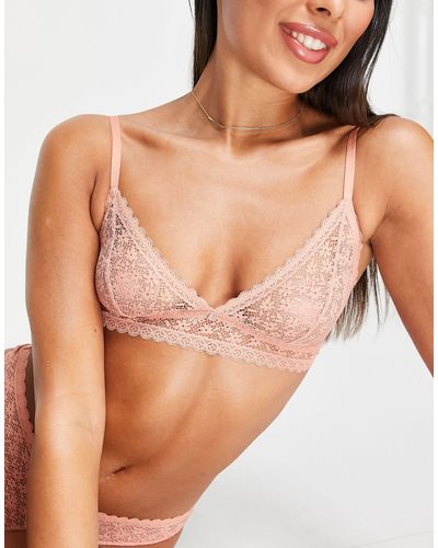 River Island Daisy Lace Bra - Orange