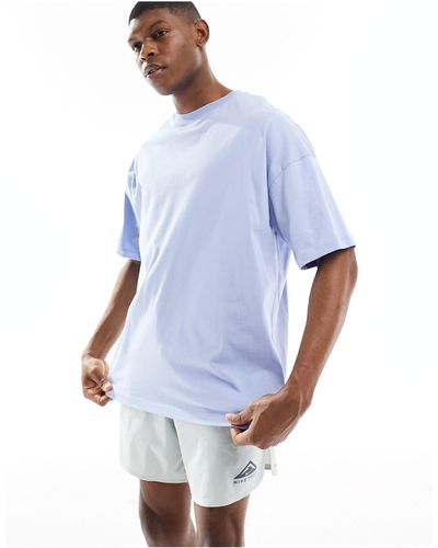 ASOS 4505 Camiseta deportiva extragrande con logo - Azul