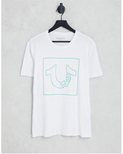 True Religion Short Sleeve Stitch T-shirt - White