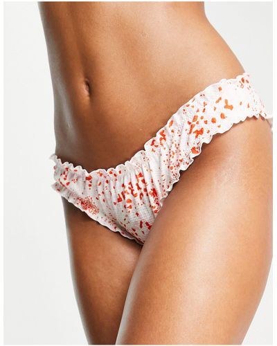 Vero Moda Frill Detail Bikini Bottoms - Multicolor