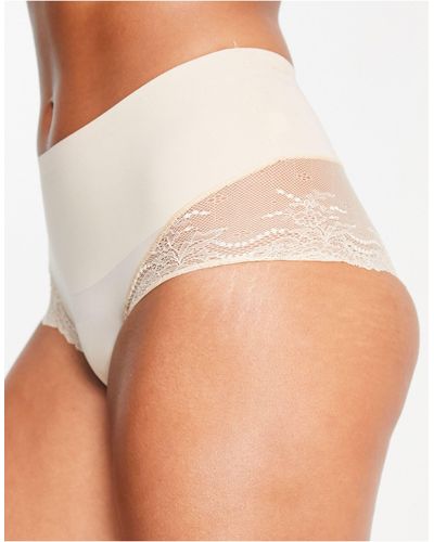 Spanx Undie-tectable Lace Hipster Brief - Natural