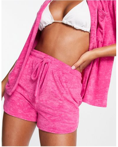 4th & Reckless Elyse Terry Shorts - Pink