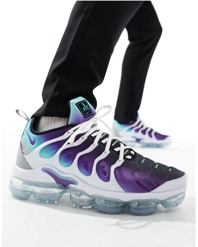 Nike Air - vapormax plus - sneakers bianche e viola - Nero