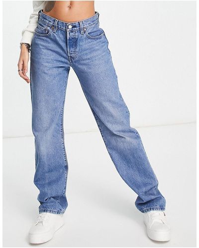 Levi's – 501 – jeans im stil der 90er jahre mit engem schnitt - Blau