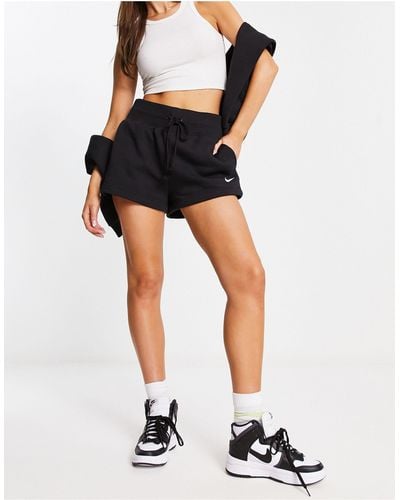 Nike Pantalones cortos s con logo pequeño - Negro
