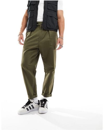 G-Star RAW Pleated Relaxed Fit Chino - Green
