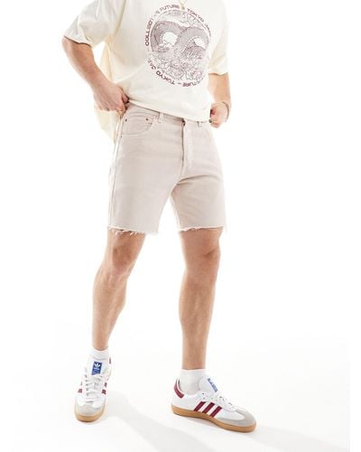 Levi's 501 '93 Denim Shorts With Distressed Hem - White