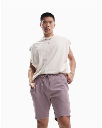 ASOS Pantalones cortos morado lavado - Multicolor