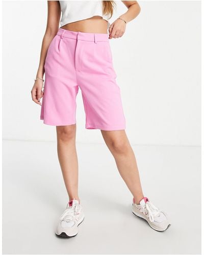Jdy Longline Tailored City Shorts - Pink