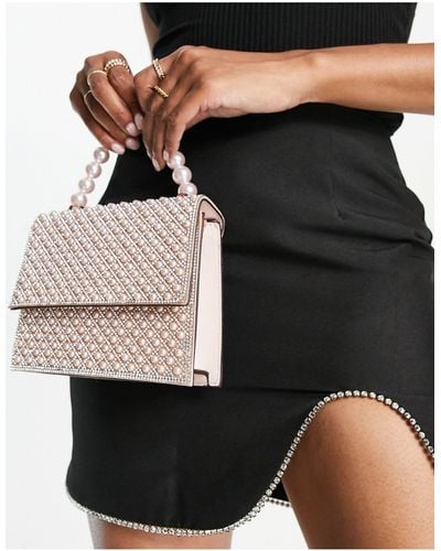 ALDO Jereranna Grab Bag With Diamante Embellishment - Metallic