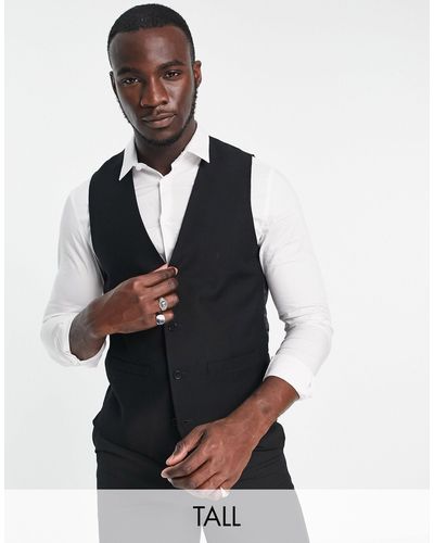 French Connection Tall Waistcoat - Black