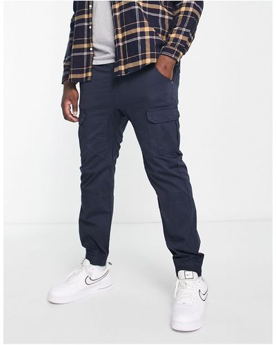 Another Influence Plus Cargo Trousers - Blue