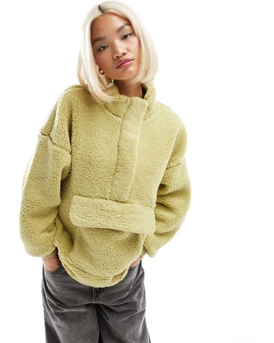 ONLY – hochgeschlossenes fleece-pullover - Mettallic