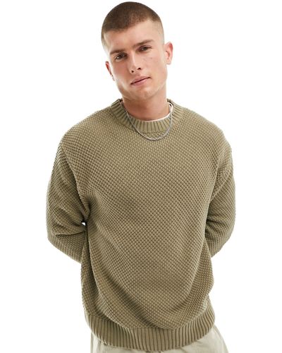 SELECTED Super Oversized Knit Sweater - Green