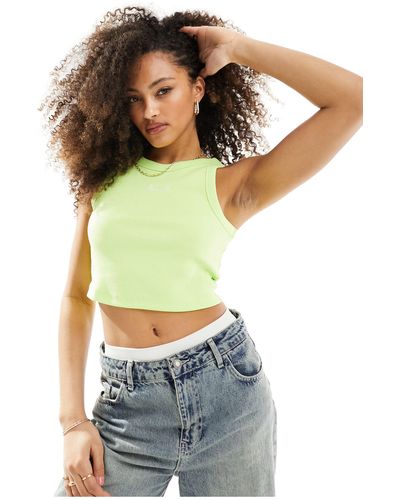 BOSS Boss Ribbed Cropped Vest - Green