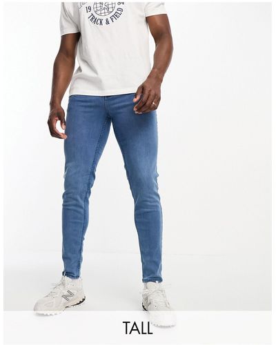 Bolongaro Trevor Tall Tapered Fit Jeans - Blue