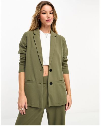 Jdy Relaxed Blazer Co-ord - Green