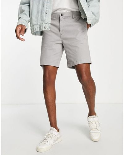 TOPMAN Short chino coupe slim - clair - Gris