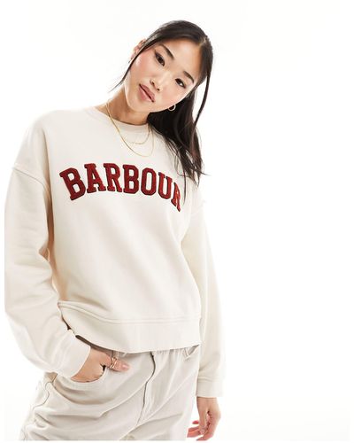 Barbour – silverdale – sweatshirt - Natur