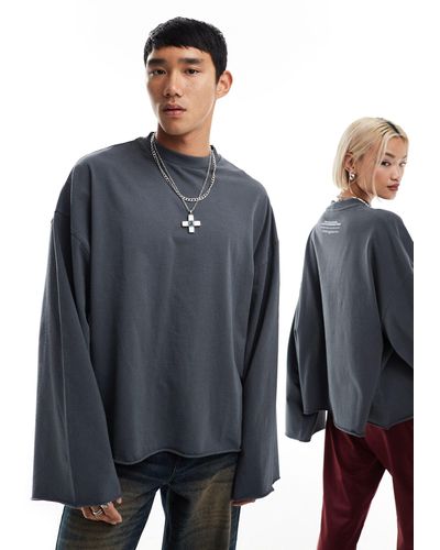 Collusion Studios unisex – langärmliges oversize-shirt - Blau