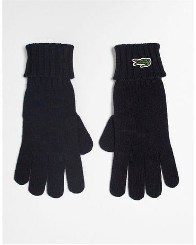 Lacoste Knit Gloves - Black